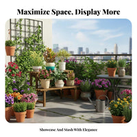Wooden Ladder plant stand Multifunctional Tiered Ladder Rack Sturdy and Stable