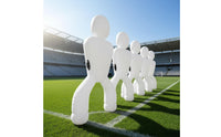 Soccer Kick Mannequin Portable Inflatable Soccer Dummy Lightweight Athletic Gear for Backyard