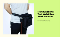 Heavy-Duty Tool Belt, Multi-Pocket Utility Pouch