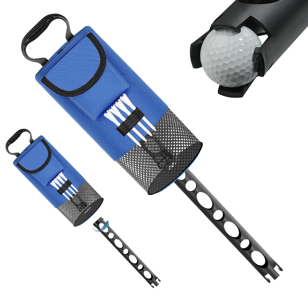 Portable Golf Ball Retriever with Canvas Bag