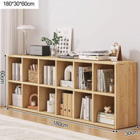 Configurable Cube Organizer Shelf Storage Unit Sturdy Framework Wooden Construction Versatile Use Suitable for Book Lovers Homeowners Study Room Kindergarten