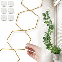 Hexagon Plant Trellis Easy to Install Metal Vine Support Chain Weatherproof