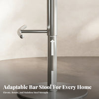Adjustable Rotating Counter Stoolstool Italian Design Adjustable Pedestal Stool Modern Design Built-in Footrest for Restaurant