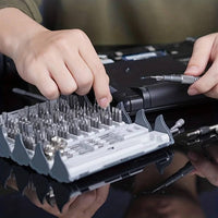 128 Pieces Screwdriver Set Steel Bits Precision Screwdriver Set Flexible Extension Shaft Electronics Repair Tool Kit for DIY Enthusiasts