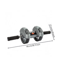 200 Kg Load Automatic Rebound Ab Wheel Foam Grip Rebound Ab Wheel 46 Cm Size Stable Design