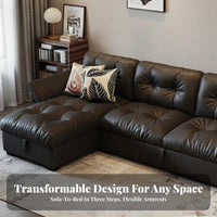 Cumulus Couch Italian aesthetic L-Shaped Couch with Ottoman Minimalist Aesthetic Sofa for Apartment Dwellers, Homeowners, Home, Lounge Area