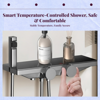 Pressure balance copper shower set