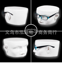 厂家直销创意树脂眼镜展示架假人头模特卖太阳眼镜近视镜展示道具
