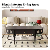 Mushroom-Shaped Storage Table Round Shape Indoor Furniture Multi-Functional Easy Assembly for Homeowners, Entryway, Lounge Area