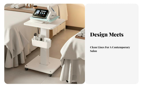 360° Rotating Wheels Beauty Salon Trolley Silent Casters Beauty Instrument Trolley Sturdy and Long-Lasting Spa Equipment Cart High Load Capacity for Beauticians, Estheticians, Hair Stylists, Home Use, Medical Facility, Barber Shops