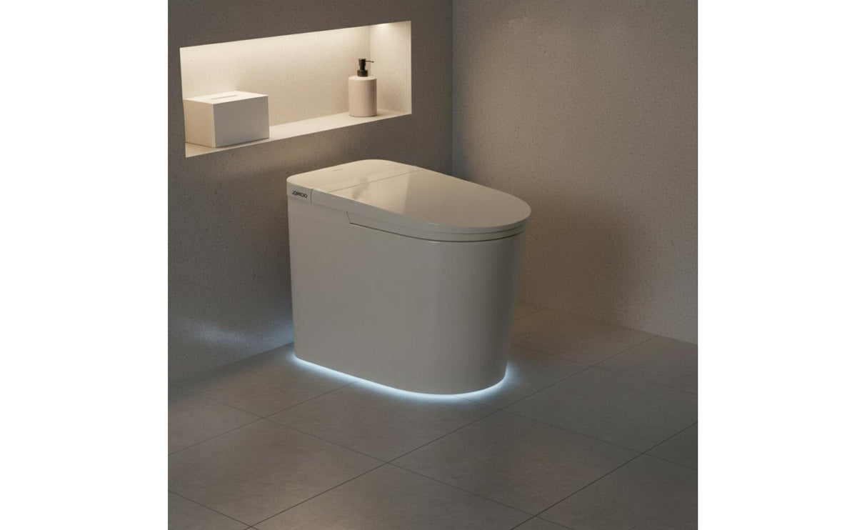 No Water Pressure Limit Foot Sensor Toilet Hands-Unrestricted Operation Smart Toilet Pre-Wetting Function Bathroom Fixture Soft Close Lid