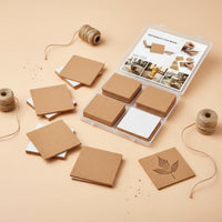 50 Pieces Self Cork Tile Flat Square Cork Tile Easy to Easy to Trim Decor for Coasters