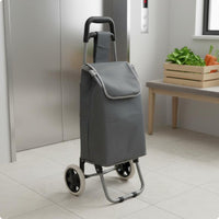 2 Wheel Grocery Trolley Portable Foldable Shopping Trolley Easy to Move