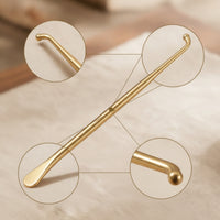 Ear Acupoint Instrument Brass Acupoint Presser Ear Massage Tool Double-Ended Smooth for Acupressure