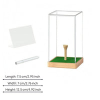 Golf Ball Display Case Transparent Cover Tabletop Golf Ball Case Compact
