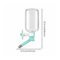 Cage Water Dispenser Transparent Pet Water Dispenser Easy to Install for Rabbits