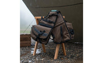 Horse Saddle Bag Lightweight Canvas Saddle Bag Multi Compartment Equestrian Gear for Equestrians