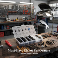 100 Pieces Bumper Wheel Arch Fastener Set Organized Storage Case Plastic Car Rivet Kit Bumper Retainer Clips 6 Assorted