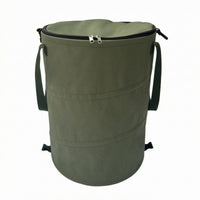 Foldable Trash Bin Cylindrical Outdoor Container
