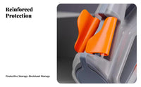 Removable Bin Organizer Portable Hardware Box Secure Latches for Garage, Vehicle