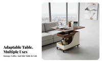 Movable with casters Adjustable C-Shaped Rolling Table Light Luxury aesthetic C-Shaped Rolling Table Foldable Design Couch Desk Space-Saving for Apartment Dwellers, Remote Workers, Living Room, Small Spaces, Home Office, Bedroom
