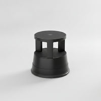 Heavy-Duty Rolling Step Stool Anti-Slip Kick Step Stool Industrial-Strength Retractable for Library