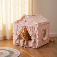 Cat Tent Bed Four Seasons Universal Semi-Enclosed Winter Warm Cat House Princess Nest Removable Washable