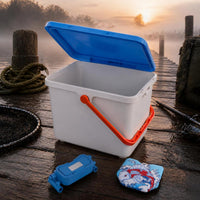 Multifunctional Thickened Fishing Box with Seat and Rod Holder, Lightweight for Outdoor Fishing