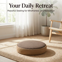 Round Floor Cushion, Large Floor Pillow for Living Room, Modern Minimalist Seati #variant:Diameter 40cm, Thickness 10cm