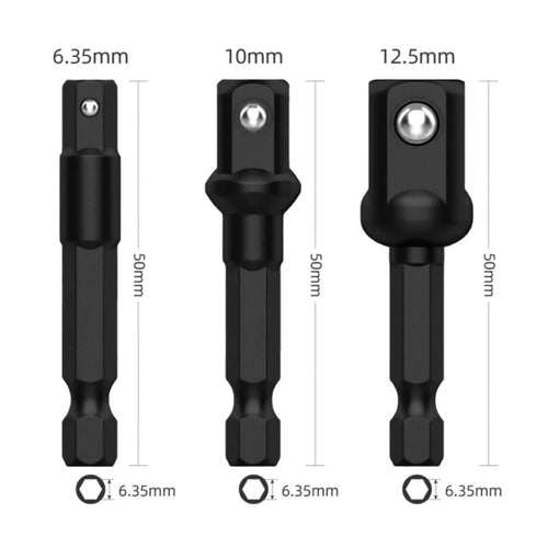 Hex to Square Adapter Versatile Socket Adapter Heavy Duty for Mechanics