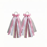 Decorative Boot Ornament Satin Bow Ribbon Boot Ornament Layered