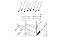 T Fastening Fastener Assembly Cover Fastening Center Hole Kit Hole Engine Part