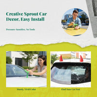 Car Top Devil Horns & Sprout Decoration Motorcycle Accessory