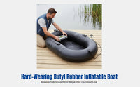 Inflatable Boat, Sturdy PVC Kayak, Raft for Fishing, Water Activities, Random Model