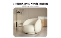 space-efficient Size Curved Settee Modern design Loveseat Soft Upholstery Living Room Furniture Armless for Apartment Dwellers, Interior Designers, hair salon, Small areas, Reception Area, Boutsideique