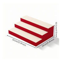 Three-Tier Display Riser Elegant Stepped Display Simple to Clean to Clean Riser for Collectors, Livestreamers, Livestreaming
