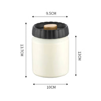 Press to Seal Vacuum Coffee Jar Low Air Airtight Coffee Canister Light Blocking Crisp Keeping