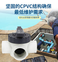 PVC Three-Way Valve for Swimming Pool Diverter
