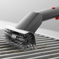 Steel Bristle Power Brush Long Handle Cleaning Tool for Outdoor Cooking