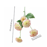 Artificial Carnation Bouquet Realistic Appearance Silk Carnation Flowers Long Home Decoration for Brides, Event Planners, Table Centerpiece