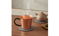 2 Pieces Copper Drinking Vessel Rust Resistant Hammered Copper Mug Polished