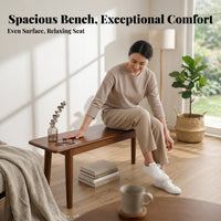 Backless Wooden Bench Multi-Purpose Wooden Plank Bench adaptable Minimalist Design for Families, Interior Decorators, Entryway