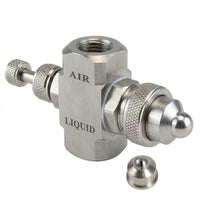 Stainless Steel Spray Tip, 1/4BSPT Female Thread Mist Nozzle, Cone Shape Spray Tip, Uniform and Fine Mist, Pressure Feed Indu