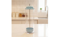 Straws Dispenser with Metal Rod Upright Straws Holder Container for Kitchen Counter