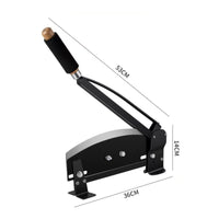 Manual Flower Wooden Grip Flower Black Metal Frame