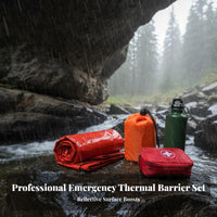 Heat Reflective Emergency Sleeping Bag Compact Thermal Survival Bag Tear-Resistant for Climbers, Outdoor Enthusiasts, Hiking, Mountaineering