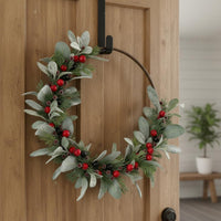 Christmas Wreath Realistic Look Woodland Sprig Wreath Country Cottage Holiday Decoration for Wall
