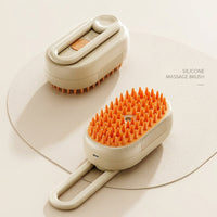 Cat Brush and Pet Hair Remover with Water Tank for Dog Grooming, Silicone Dog Brush with Ergonomic Handle and Cat Comb, Includes 20ml Essence