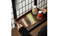 Walnut Serving Tray Smooth Walnut Serving Board Portable for Hosts, Tea Service, Coffee Table, Home Cafe