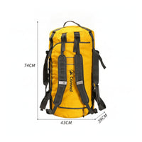 100L Backpack 1000D Material Water Resistant Backpack Padded Shoulder Straps Travel Duffel Bag for Long Trips